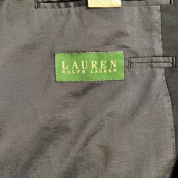 Lauren Ralph Lauren Blazer Mens 42R Navy Blue Wool Gold Button Jacket Coat - Picture 5 of 11